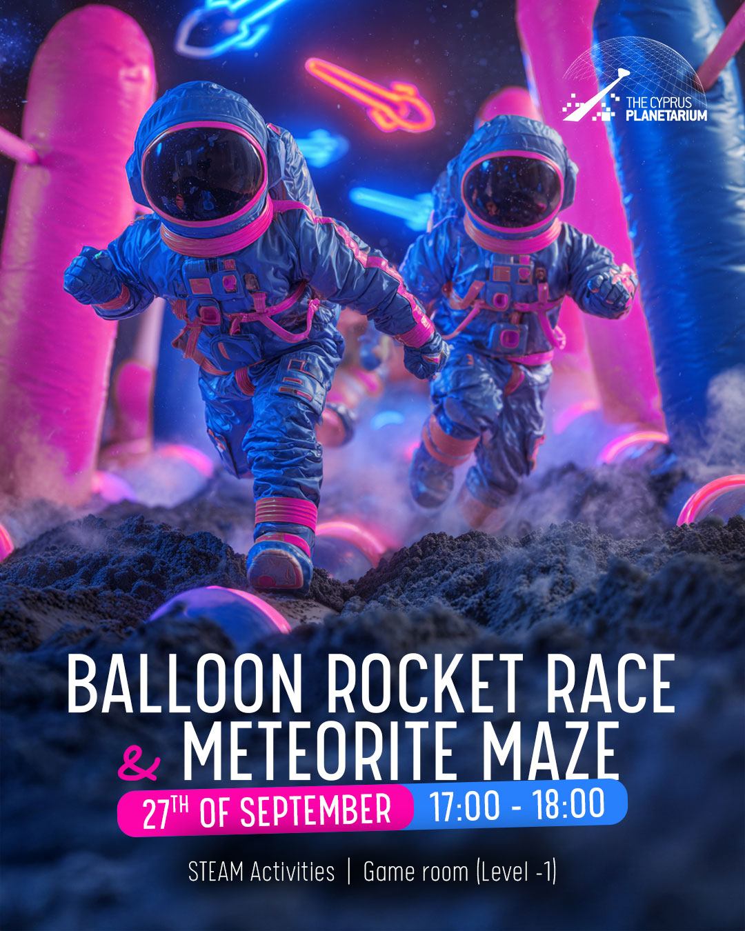 Balloon Rocket Race & Meteorite Maze