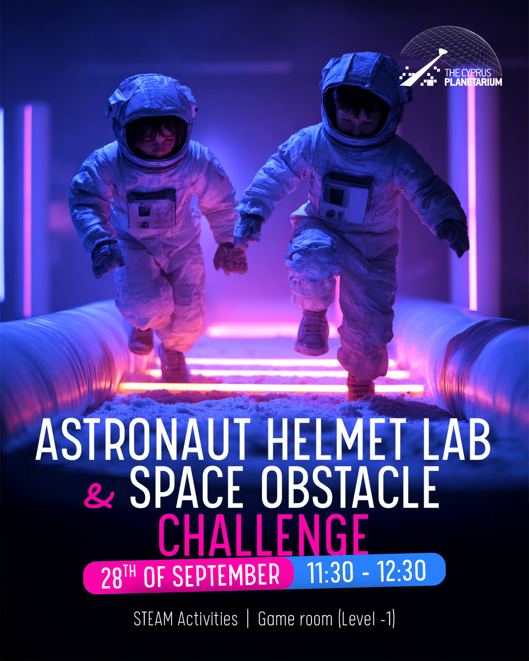 Astronaut Helmet Lab & Space Obstacle Challenge