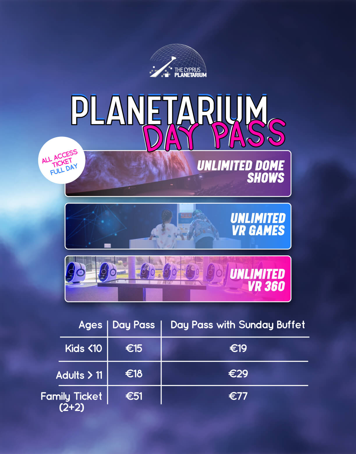 Planetarium Day Pass