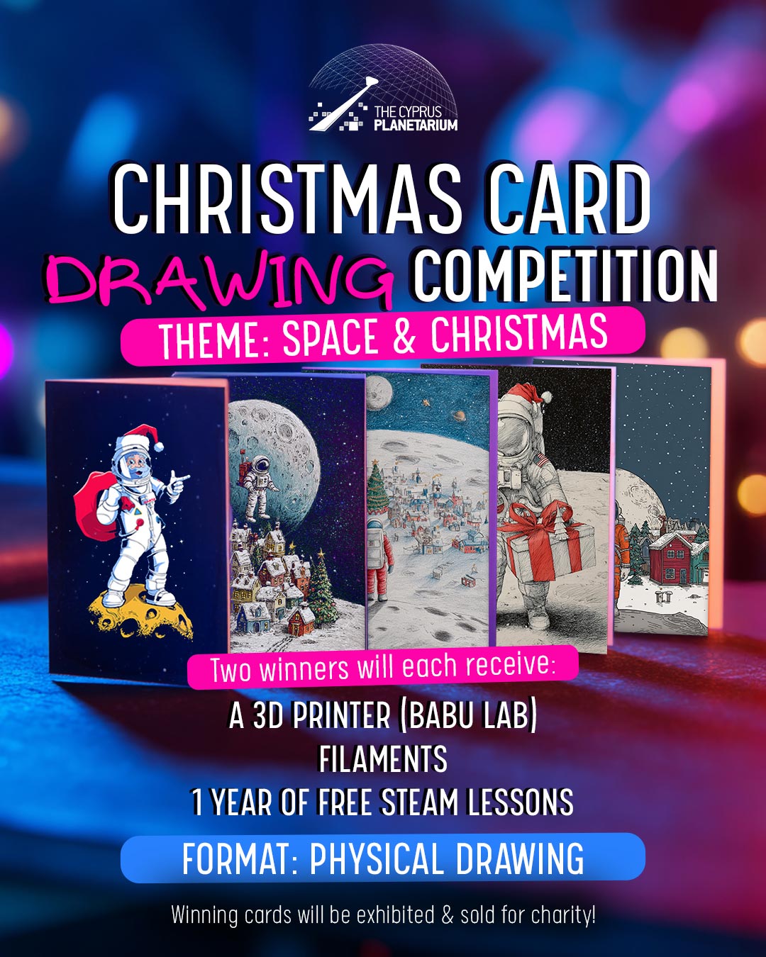 xmas card drawing competition