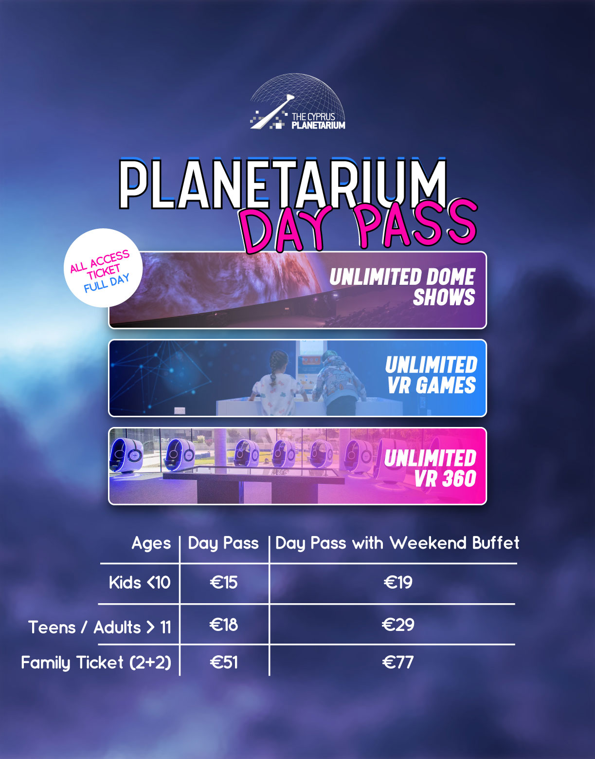 Planetarium Day Pass